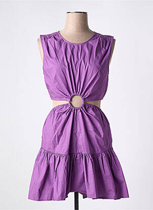 Rochie scurtă fără mâneci fără mâneci violet LOVE STORIES femeie