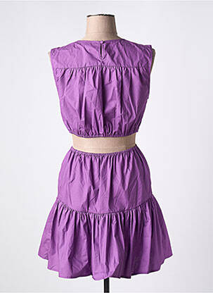 Rochie scurtă fără mâneci fără mâneci violet LOVE STORIES femeie