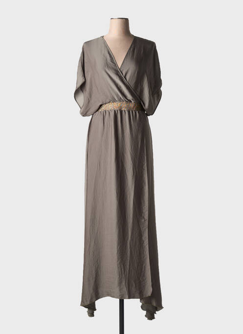 Rochie lungă verde BELIZA femeie