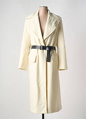 Palton lung alb PHISIQUE DU ROLE femeie