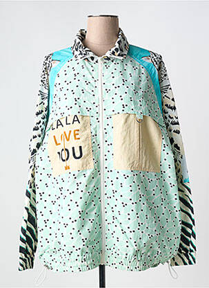 Jachetă vânt albastru ME369 femeie