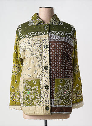 Jachete casual croială dreaptă verde ONE OF A KIND femeie