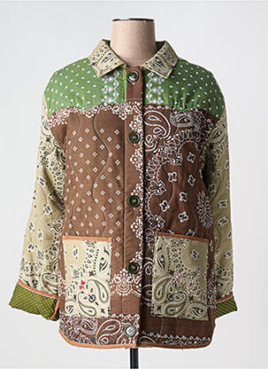 Jachete casual croială dreaptă verde ONE OF A KIND femeie