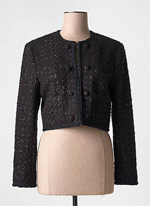 Jachete elegante guler rotund negru ROTATE femeie