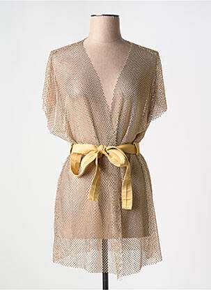 Vestă cu mâneci scurte auriu CARIOCA femeie