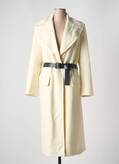 Palton lung alb PHISIQUE DU ROLE femeie