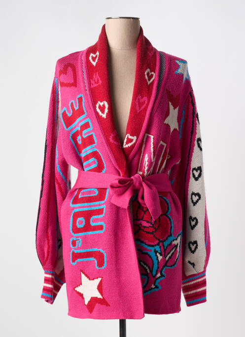 Vestă cu mâneci lungi roz ME369 femeie