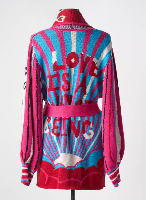 Vestă cu mâneci lungi roz ME369 femeie