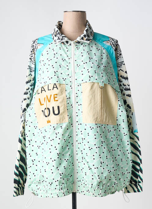 Jachetă vânt albastru ME369 femeie