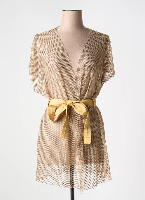 Vestă cu mâneci scurte auriu CARIOCA femeie