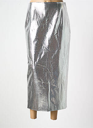 Fustă lungă argintiu ROTATE femeie