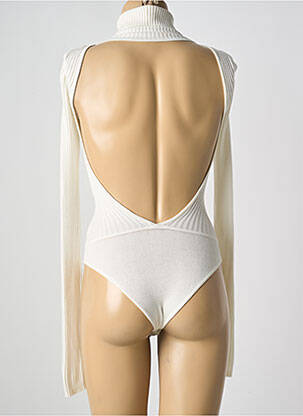 Body elasticitate mâneci lungi alb KARMA KOMA femeie