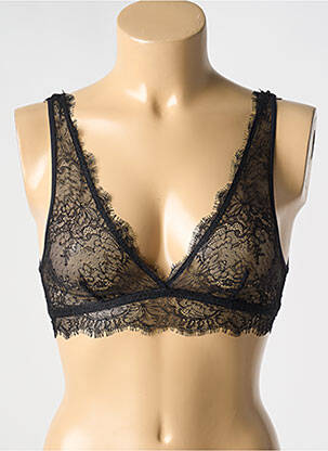 Sutien fără armatură bralete negru LOVE STORIES femeie