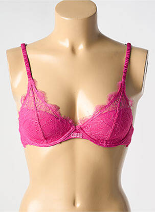 Sutien țesătură dantelă top sutien modelat roz LOVE STORIES femeie