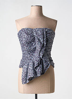 Top albastru ROTATE femeie