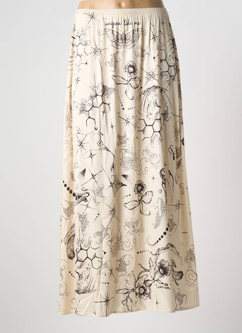 Fustă lungă bej ME369 femeie