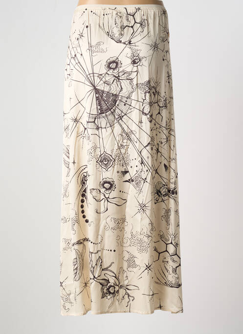 Fustă lungă bej ME369 femeie