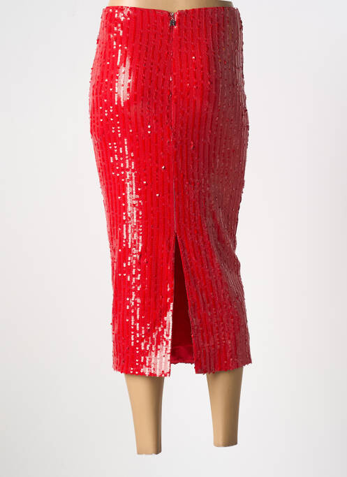 Fustă midi roșu ROTATE femeie