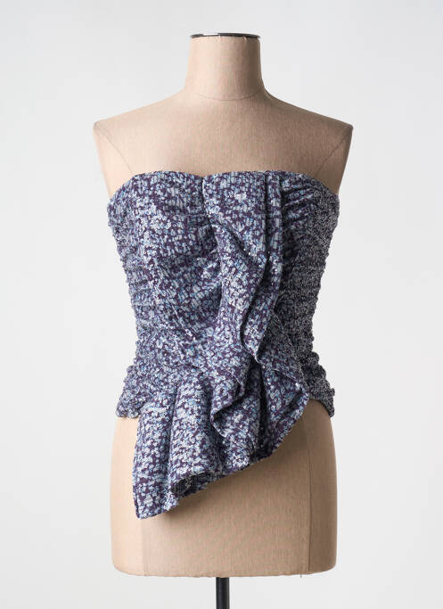 Top albastru ROTATE femeie