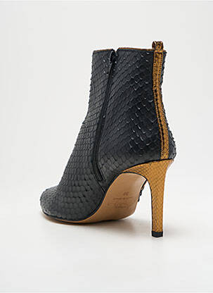 Botine/ghete vârf ascuțit toc de 7 la 9 cm negru CRÉATIS femeie