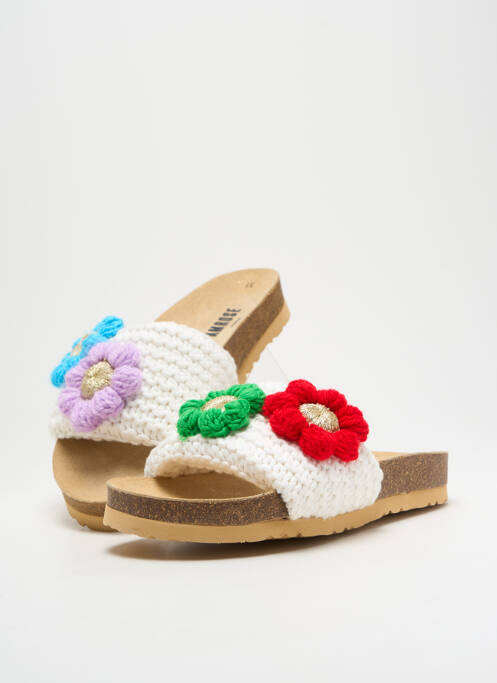 Mulete/Saboți alb AMROSE femeie