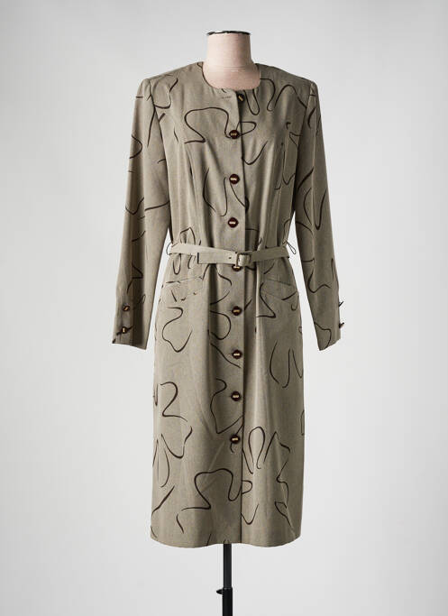 Rochie midi verde FRANCE RIVOIRE femeie