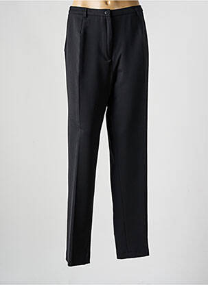 Pantalon drept talie cu cleme mărime normală negru FRANCE RIVOIRE femeie