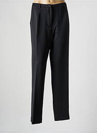Pantalon drept talie cu cleme mărime normală negru FRANCE RIVOIRE femme