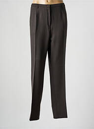 Pantalon drept talie cu cleme mărime normală maro FRANCE RIVOIRE femme
