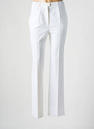 Pantalon slim talie elastică alb KARTING femeie