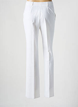 Pantalon slim talie elastică alb KARTING femeie