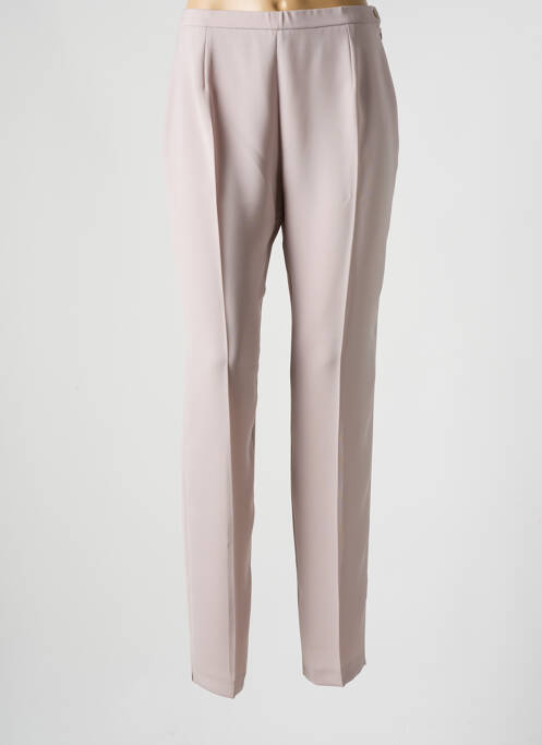 Pantalon slim bej FRANCE RIVOIRE femeie