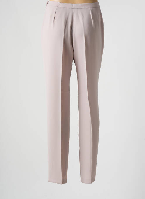 Pantalon slim bej FRANCE RIVOIRE femeie