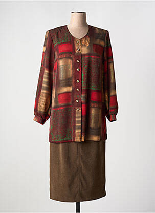 Set fustă maro FRANCE RIVOIRE femeie