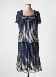 Set fustă croială fluidă albastru FRANCE RIVOIRE femme