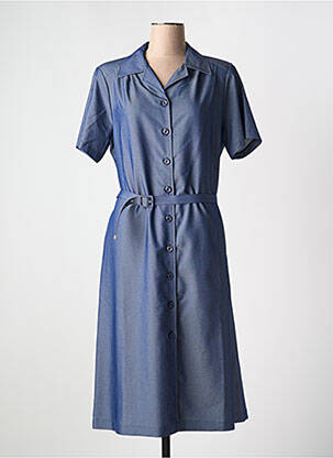Rochie midi mâneci scurte mâneci scurte albastru GRIFFON femeie