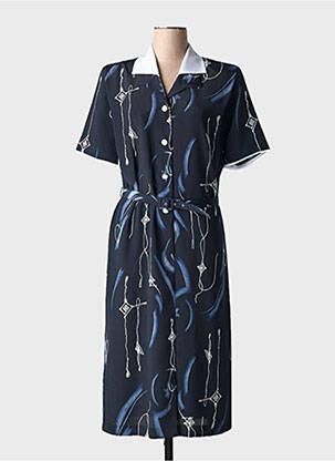 Rochie lungă albastru FRANCE RIVOIRE femeie