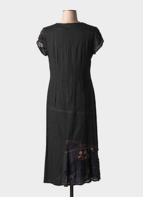 Rochie lungă negru FRANCE RIVOIRE femeie