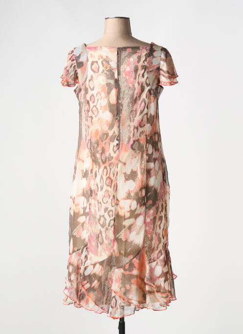 Rochie midi bej FRANCE RIVOIRE femeie