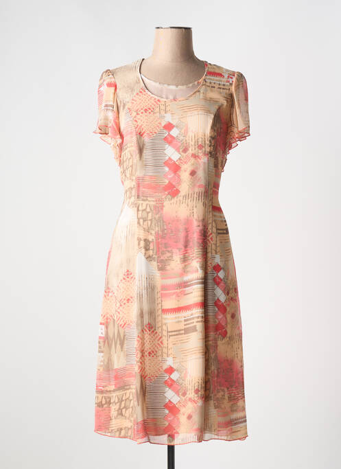 Rochie scurtă bej FRANCE RIVOIRE femeie