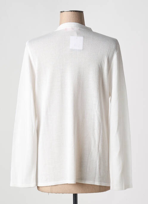 Vestă cu mâneci lungi alb GRIFFON femeie