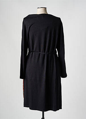 Rochie midi imprimeu fantezie mâneci lungi negru GRIFFON femeie