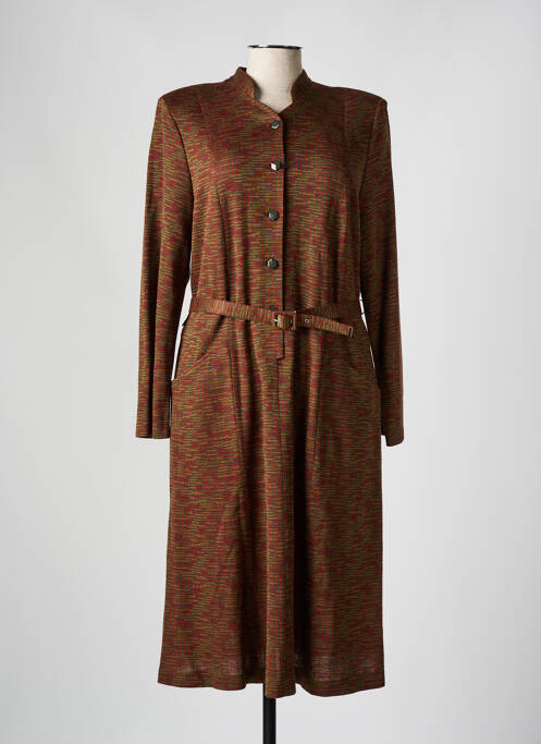 Rochie midi verde FRANCE RIVOIRE femeie