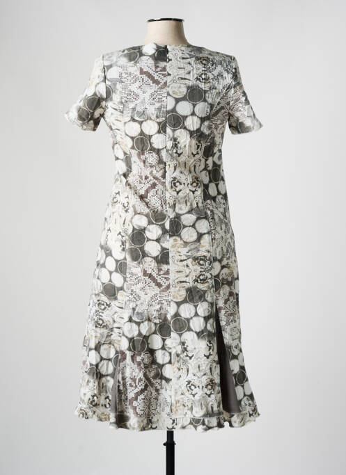 Rochie midi gri FRANCE RIVOIRE femeie