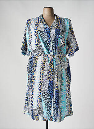 Rochie midi albastru FRANCE RIVOIRE femeie