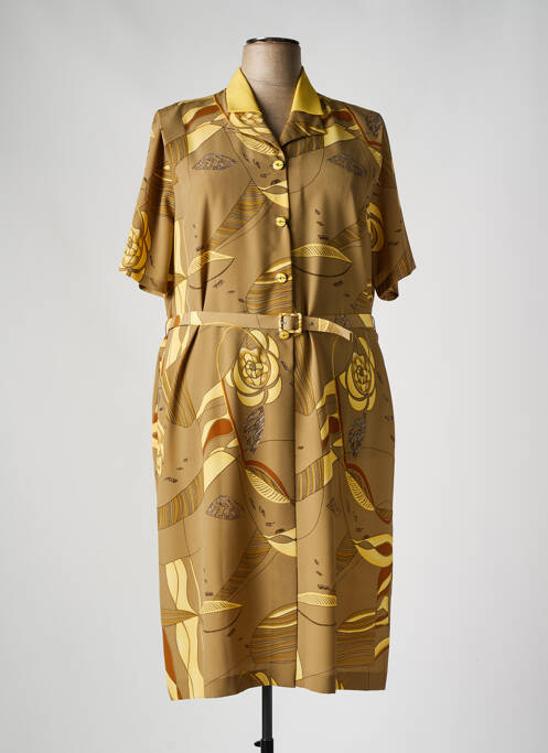 Rochie midi galben IMPULSION femeie