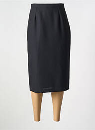 Fustă midi croială dreaptă negru FRANCE RIVOIRE femme