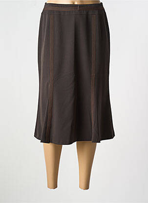 Fustă midi maro FRANCE RIVOIRE femeie