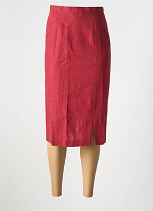 Fustă midi roșu FRANCE RIVOIRE femeie