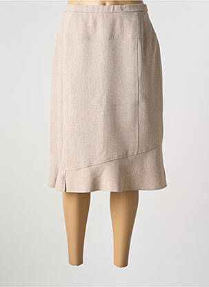 Fustă midi bej GUY DUBOUIS femeie